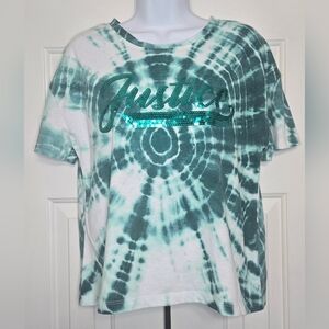 Justice wildflower tie-dye shirt girls size XL 16/18